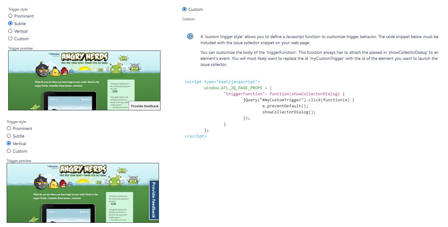 Jira Issue Collector